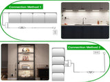 Under Cabinet Lighting, Timer & CCT 2700-6000K with Slider Dimmer, Plug-in 12Inch 12W Lights for V1171-CC-BOM001404-AU