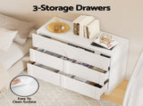 Artiss 3 Chest of Drawers Lowboy Dresser Cabinet White FUR-U-CDR-05-WH-AB