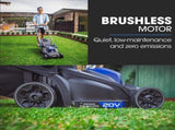 POWERBLADE 350CX 20V 13" Cordless Lawn Mower Kit, Fast Charger, 4Ah Battery, 5 Height, Brushless V219-MOWCLSPB1C3A