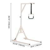 Trapeze Bar for Bed Mobility, Height-Adjustable Bed Trapeze with 2 Casters, 350LBS Weight Capacity V952-CSDJLDXDJSJZTUI9AV0