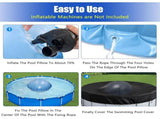 5ft Dia Pool Pillows, Pool Air Pillow, Inflatable Pool Pillows for Above Ground Pools, Winter V1192-AZ-W-17640