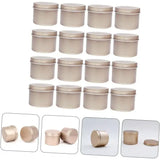 16 Piece Round Aluminum Tin Set with Lids for Tea Balm Jewelry and Crafts V1237-MS-912-203