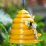 Beehive Bird Houses Outside Iron Hanging Birdhouses Garden Bird Nest Houses for Small Sized Bird V1294-YM0523-10341550