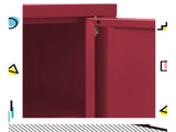 Artiss Buffet Sideboard Metal Cabinet - BASE Pink AI-LOCKER-LD-PK