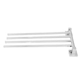 Stainless Steel Towel Rack Bar 180&deg Rotatable Towel Bathrobe Hanger Holder for Bathroom4 Rods V1294-YM0714-3112210088213