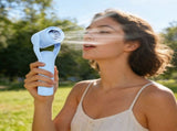 Portable Handheld Fan, Microphone Shape Design, USB Rechargeable High-Speed, Pink V1369-AZ3-W-10476