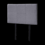 Linen Fabric Single Bed Headboard Bedhead - Grey V63-800817