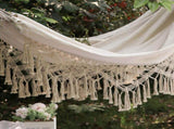 Double Hammock Wearable Portable Rustic Tassel Adult Hammock with 2 Tie Ropes Storage Bag for V1294-YM0716-3116220006711