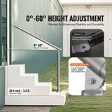 Handrails for Outdoor Steps, 39.4in / 100cm Deck Railing Kit Wall Floor Mounted, Railings for V952-BXGDLZFS100CGRQ1IV0
