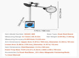 Dial Test Indicator with Dual Rod Stand and Storage Case, 0.03 mm Accuracy, 0-25.4mm Range, Fine V952-NJCLGJGJDBFB3JPMJ001V0