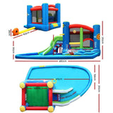 Happy Hop Inflatable Water Slide Jumping Trampoline Castle Bouncer Toy Splash IOT-HH-9381-MC