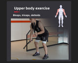 Cordless Battle Rope Weighted Spring Bars 1 Pair Heavy Duty Arm & Core Trainer Portable Home Gym V888-ELOSUNG44000
