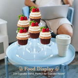 7-Tier Acrylic Display Stand for Cupcakes Perfume Desserts Figurines, Transparent V1188-MS-325-0634