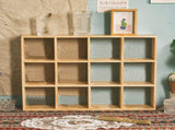 12 Grids Action Figure Wooden Storage Shelf Figure Wood Shadow Box Shelf Organizer for Bedroom V1294-YM0703-3117230122612
