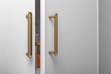 STOCKHOLM UNIVERSAL STORAGE CUPBOARD - SLIM SHAKER PANEL - DECO GOLD HANDLE V164-ECS1TBDG