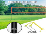 Outdoor Portable Volleyball Net System, Adjustable Height Aluminum Poles, Professional Volleyball V952-PQWTZ323YCLGRY89QV0