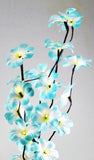 1 Set of 50cm H 20 LED Blue Frangipani Tree Branch Stem Fairy Light Wedding Event Party Function V382-BLUFRANGISTEMBATT