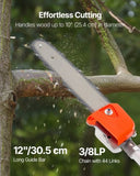 Gas Pole Saw, 25CC 2 Stroke Gas Powered Pole Saws 30.5 cm Cutting Bar, Cordless Tree Trimmer V952-ECCYJCS12INCAT18E002V0