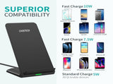 CHOETECH T524S 10W/7.5W Fast Wireless Charging Stand with AC Adapter V28-ELECHOT524SAU