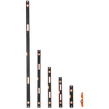 6-Piece Torpedo Level, 2000/1200/800/600/400/250 mm Box Levels Set, Bubble Vials Ruler for 45/90/180 V952-JXSPC78INCH401BF2V0