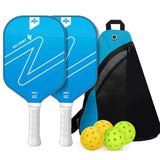 Gradient Blue Fiberglass Pickleball Paddle Set - USAPA High-Rebound Dual Rackets , 4 V888-ELOSUNG49801