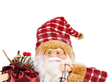 Santa Decoration Cute Image Santa Figurines Doll Toy Holiday Style Tabletop Santa Ornament for Party V1294-YM0901-3115240088511