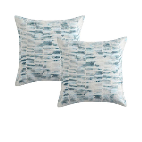 Logan & Mason Pair of Kiama Blue European Pillowcases 65 x 65cm V442-LED-PILLOWC-KIAMA-BLUE-EU