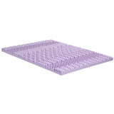 Giselle 8cm Memory Foam Mattress Topper Lavender Infused Bamboo Cover 7-Zone Queen MATTRESS-TOP-7Z-8LA-Q