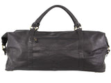Pierre Cardin Mens Leather Business Overnight Bag Luggage Duffle Weekend Travel - Black V563-PC3134-BLACK
