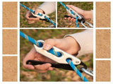 Rocky Climbing Stop Descender Rappelling Anti-Panic Belay Devices for 9-12mm Rope Rescue Equipment V1192-AZ-W-24022