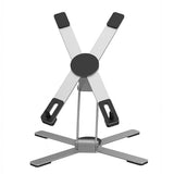 Levede Portable Laptop Stand 360 Rotating Bracket Foldable Aluminum Desk Riser TV1012-SL-AU