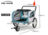 TAG-ALONG Pet & Cargo Jogger Bike Trailer, Pull Behind Bicycle Trailer Carrier Stroller, Blue V219-BCAPBTTATSBA