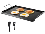 Carbon Steel Griddle, 24x16 inch Universal Flat Top Rectangular Plate, Gas Grill Griddle for BBQ V952-DCJPTG2416IN6RCEUV0