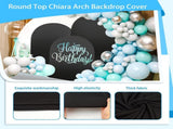 Arch Backdrop Cover Set, 4FT, 5FT, 6FT Wedding Spandex Fitted Covers for Round Top Arch Stand, V1192-AZ-W-0795