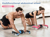 Ab Wheel Detachable Ab Wheel Sit-Up Assistor Multi-Functional Home Fitness Equipment Suitable Blue V1308-DSZKI-545