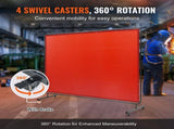 Welding with Frame, 6' x 8' Welding Curtain, Flame-Resistant Vinyl Welding Protection V952-DMSHJPF6X8YCCZQN5V0