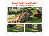 Garden Utility Trailer, 17 Cu. Ft & 272 kg Capacity, ATV UTV Hauling Trailer, Tow Behind Steel Dump V952-HYTCHSTPK17CFT3NV001V0