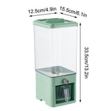 Cereal Dispenser Countertop 3.75LL Cereal Containers Storage Dispenser with Lid Plastic Candy Rice V1366-AZ2-W-26251