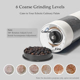 2 Packs Electric Salt and Pepper Set, USB Rechargeable, Automatic Salt and Pepper Mill V1366-AZ2-W-14618