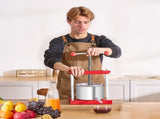 0.8 Gal/3L Fruit Wine Press, 2 Stainless Steel Barrels, Manual Juice Maker, Cider Apple Grape V952-GJYZJTMBXG3L4YRM6V0