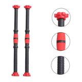 2Pcs Red Dumbbell Handle Bars with Spinlock Collars for Strength and Sport Workouts V1192-AZ-W-32956