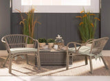 4-Pack Cream Tie-On Chair Seat Cushions with Removable Covers, 45 x 40 cm V1188-MS-731-050