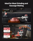 VEVOR Manual Meat Grinder, 304 Stainless Steel Hand Meat Grinder with Steel Table Clamp, Meat Mincer V952-BXGSDJRJYS30TU4B1V0