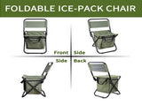 3-in-1 Outdoor Folding Chair with 10L Insulated Bag Lightweight, 300LBS Capacity, All-Season V1107-CS-OLGPFGG29