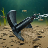 River Anchor 30LB Boat Anchor Cast Iron Black Vinyl-Coated Mushroom Anchor V952-HMDPZT30B000V24ZDV0