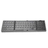 Foldable Bluetooth Keyboard, Folding Wireless Keyboard with Number Pad, Multi-Device and V1192-AZ-W-9893