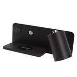 LED Wall Light USB Interface Wireless Charging LED Wall Lamp for Living Room Bedroom 85265V Black V1294-YM3119220151213-0421