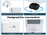 Devanti 70L Dehumidifier Commercial Moisture Absorber Air Dryer 8.5L Water Tank DH-B-70L-WH