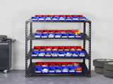 24 Pack Plastic Storage Bins 137 x 105 x 78 mm Hanging Stackable Organizer Containers Blue/Red Heavy V767-VVR-DDWLX24J0000UOOGSV0