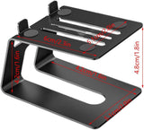 Studio Monitor Stand, 2-Pack Speaker Stands for Desk or Bookshelf, Stable Speaker Stands for Home V1188-CE-41F-00205